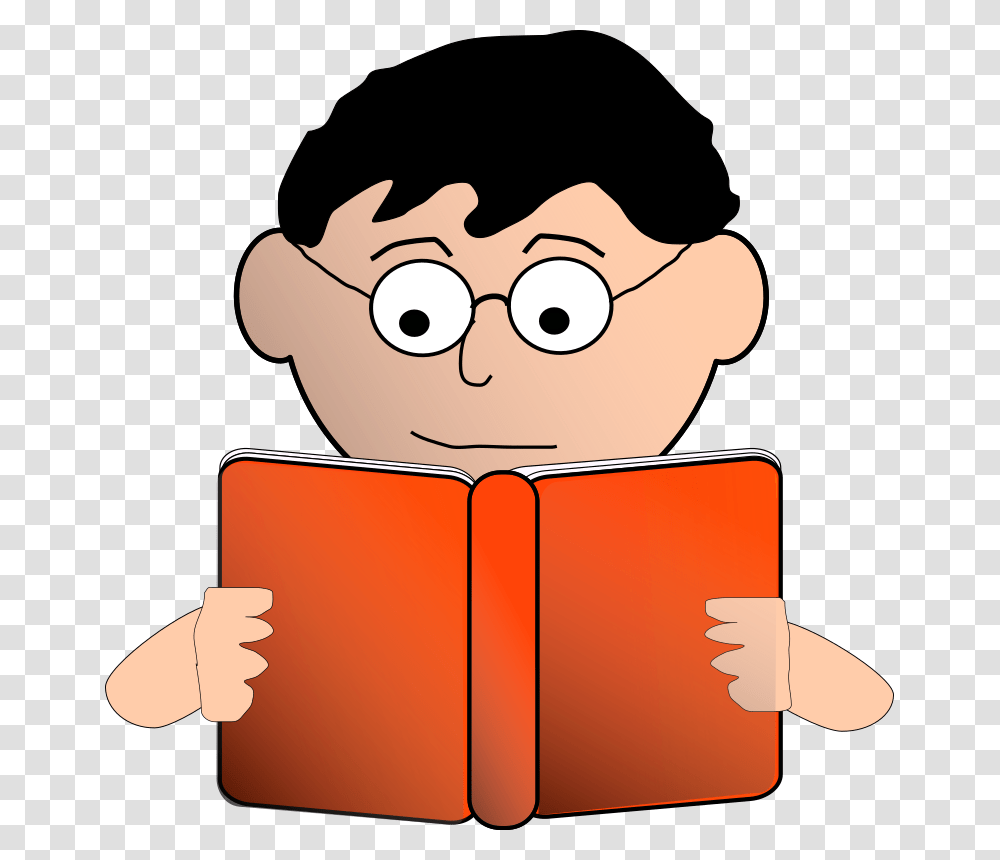 Little Boy Clipart Greeter, Reading, Book Transparent Png