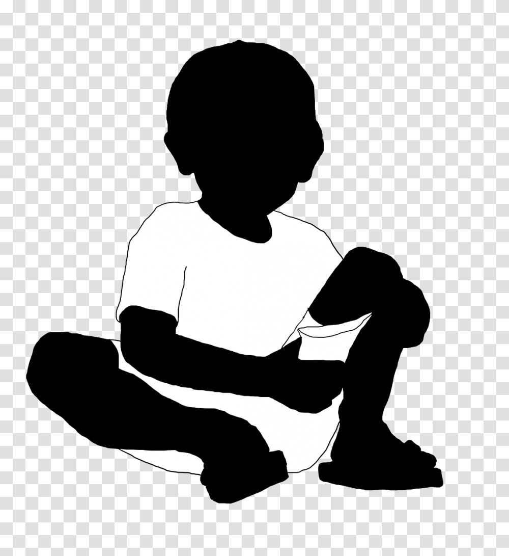 Little Boy Clipart Silhouette, Stencil, Hand, Person, Human Transparent Png