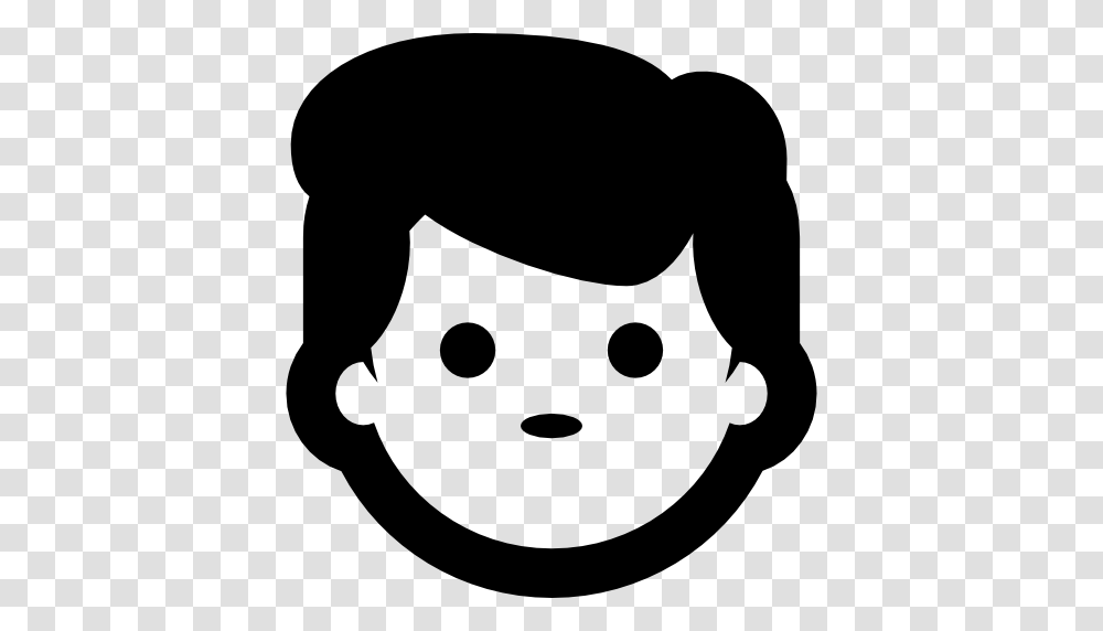 Little Boy Face, Stencil, Logo, Trademark Transparent Png