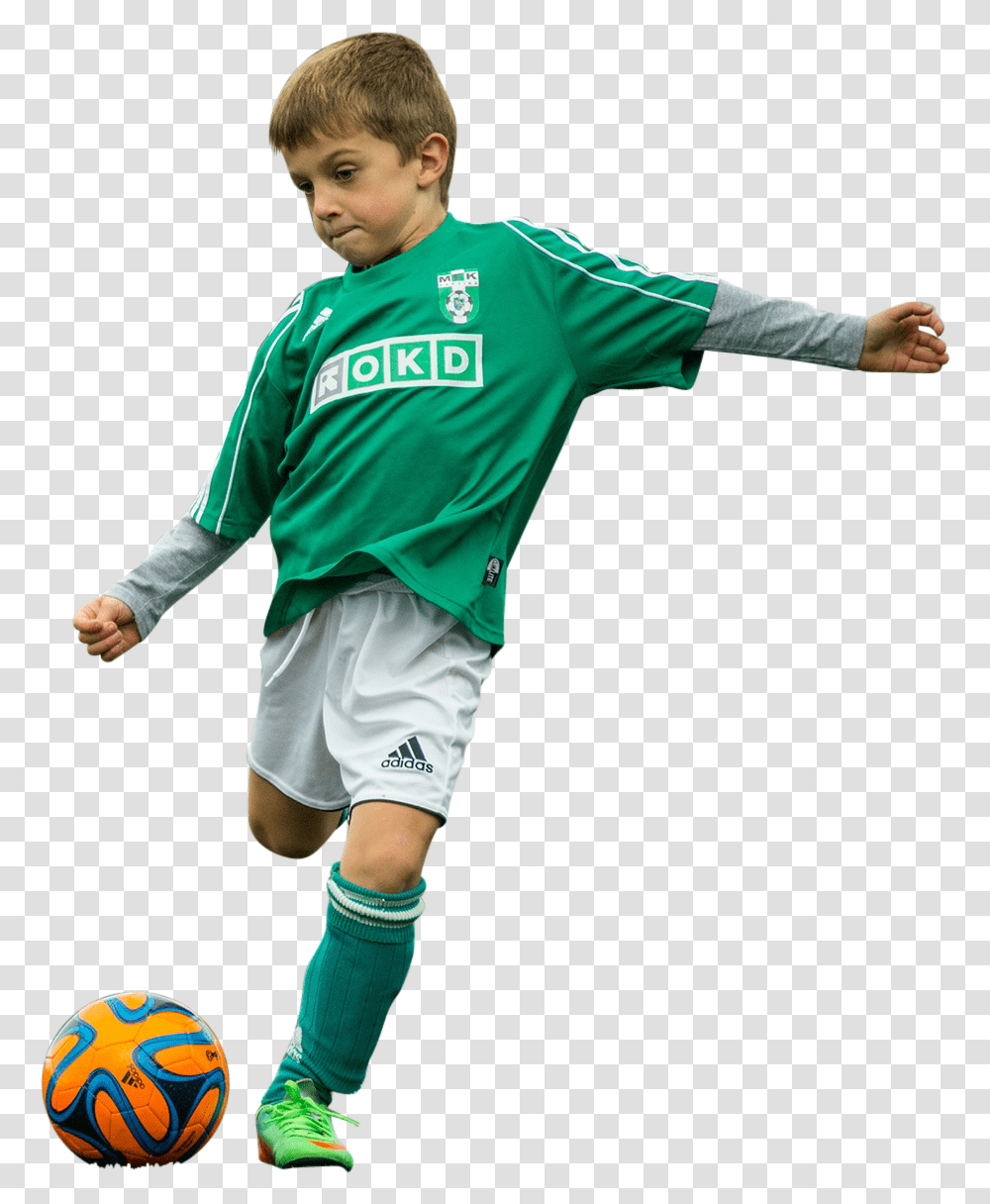 Little Boy Play With Football Image Boy Kicking Football, Person, Human, People, Sphere Transparent Png