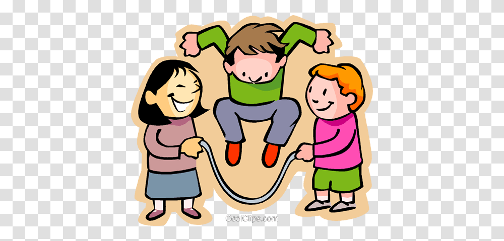 Little Boy With Girls Skipping Rope Royalty Free Vector Clip Art, Drawing, Female, Doodle, Kid Transparent Png