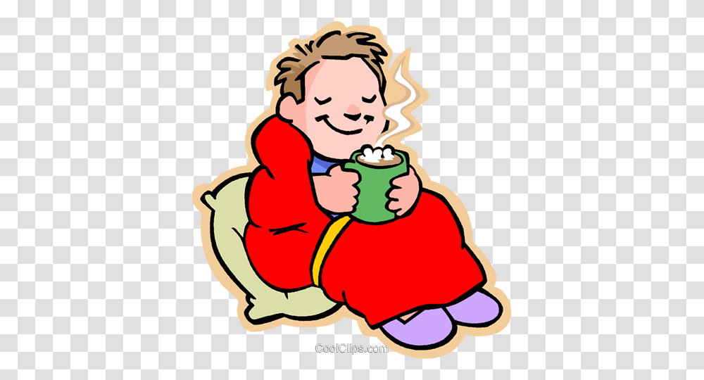 Little Boy With Hot Cup Of Chocolate Royalty Free Vector Clip Art, Eating, Food, Plant, Cream Transparent Png