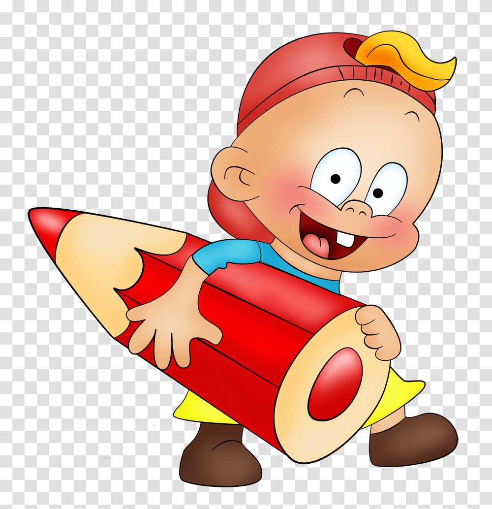 Little Boy With Pencil Cartoon Free Clipart Winnie Windel, Weapon, Weaponry, Bomb, Dynamite Transparent Png