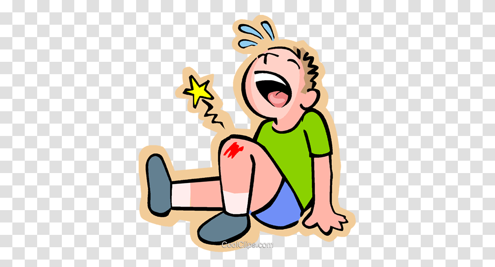 Little Boy With Scraped Knee Royalty Free Vector Clip Art, Star Symbol Transparent Png