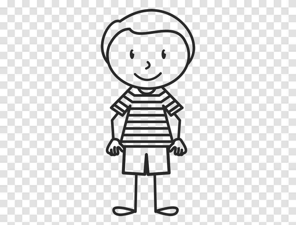 Little Boy With Striped Shirt Stamp Stick Figure Stamps Stamptopia ...