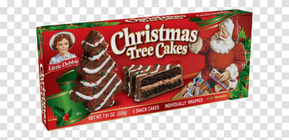 Little Debbie Christmas Tree Cakes Vanilla, Dessert, Food, Cookie, Biscuit Transparent Png