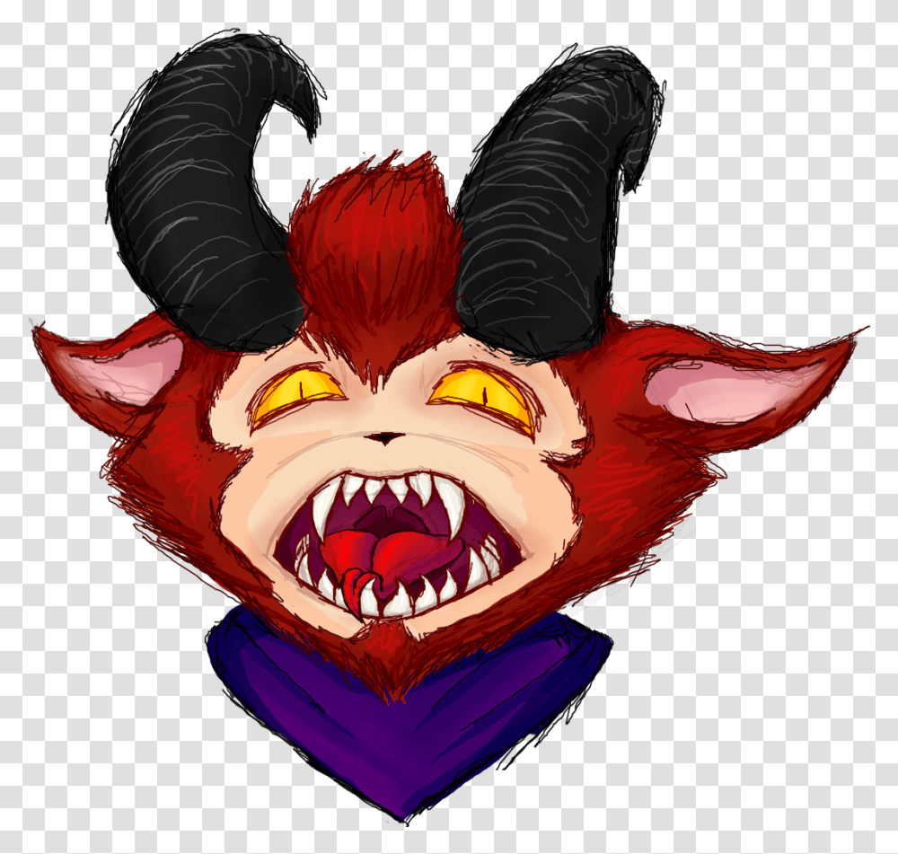 Little Devil Teemo Illustration, Teeth, Mouth, Lip Transparent Png