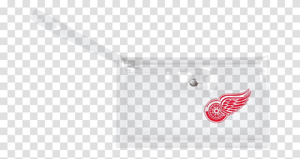 Little Earth Detroit Red Wings Clear Ticket Wristlet Red Wings, Plant, Electronics, Machine, Phone Transparent Png