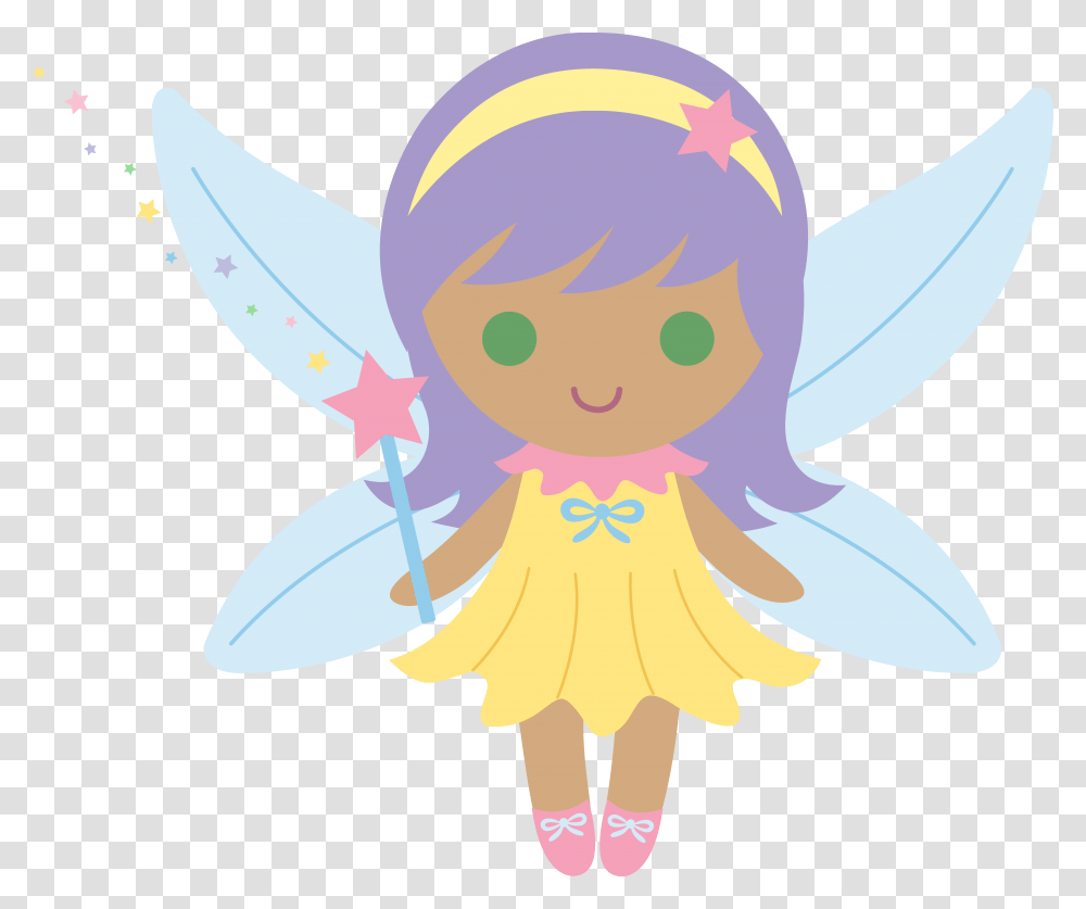 Little Fairy With Purple Hair, Drawing, Face Transparent Png