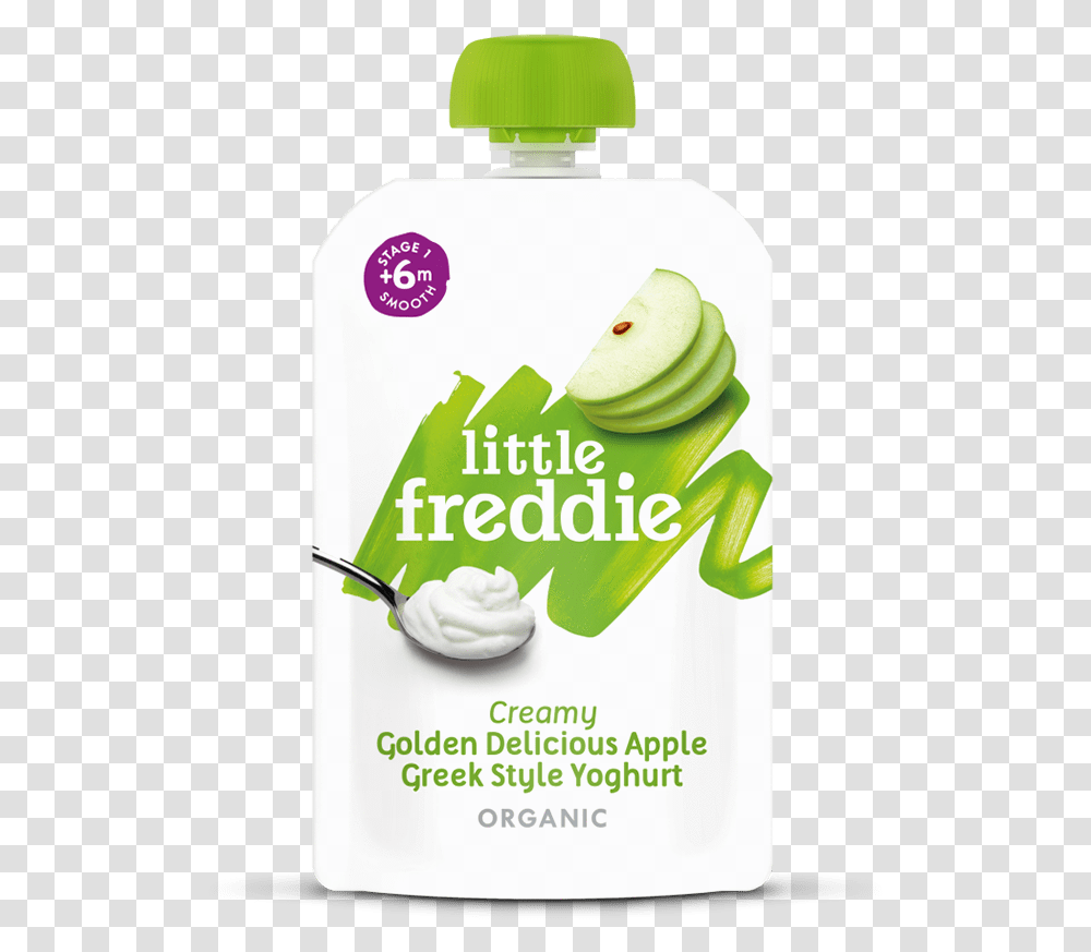 Little Freddie Golden Delicious Apple With Greek Style Yoghurt Little Freddie Exotic Coconut, Food, Plant, Yogurt, Dessert Transparent Png