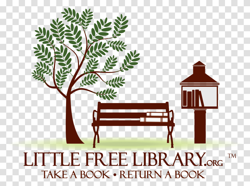 Little Free Library Italia, Furniture, Park Bench Transparent Png