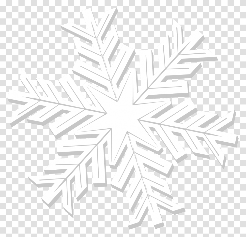 Little Fresh White Snow Download Illustration, Snowflake Transparent Png