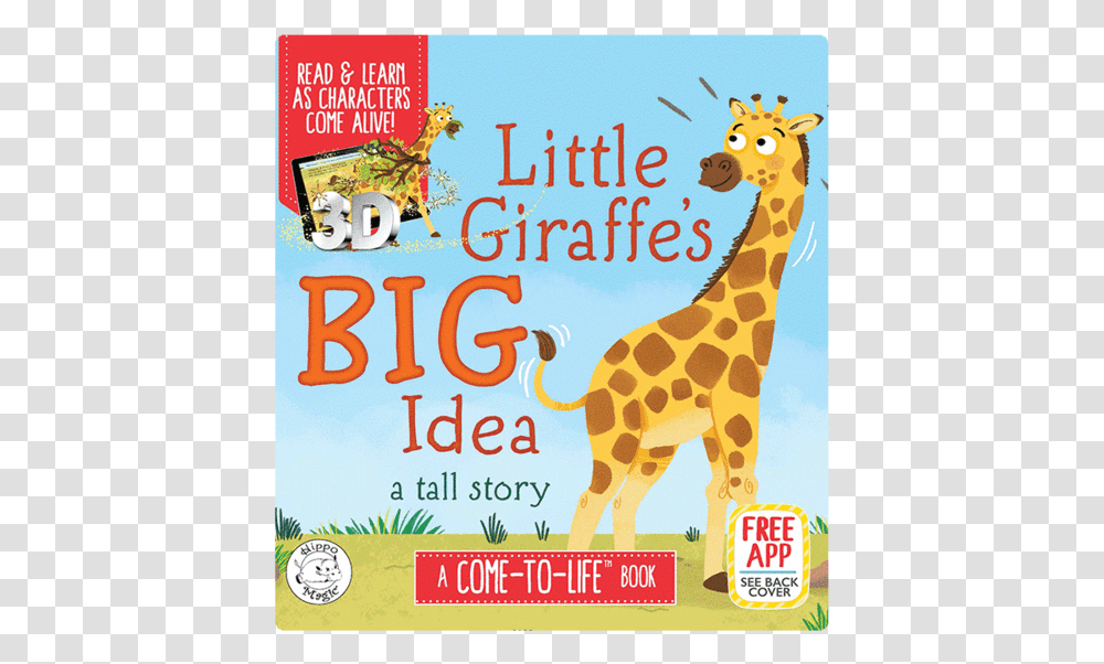 Little Giraffe Big Idea Book, Wildlife, Mammal, Animal, Poster Transparent Png