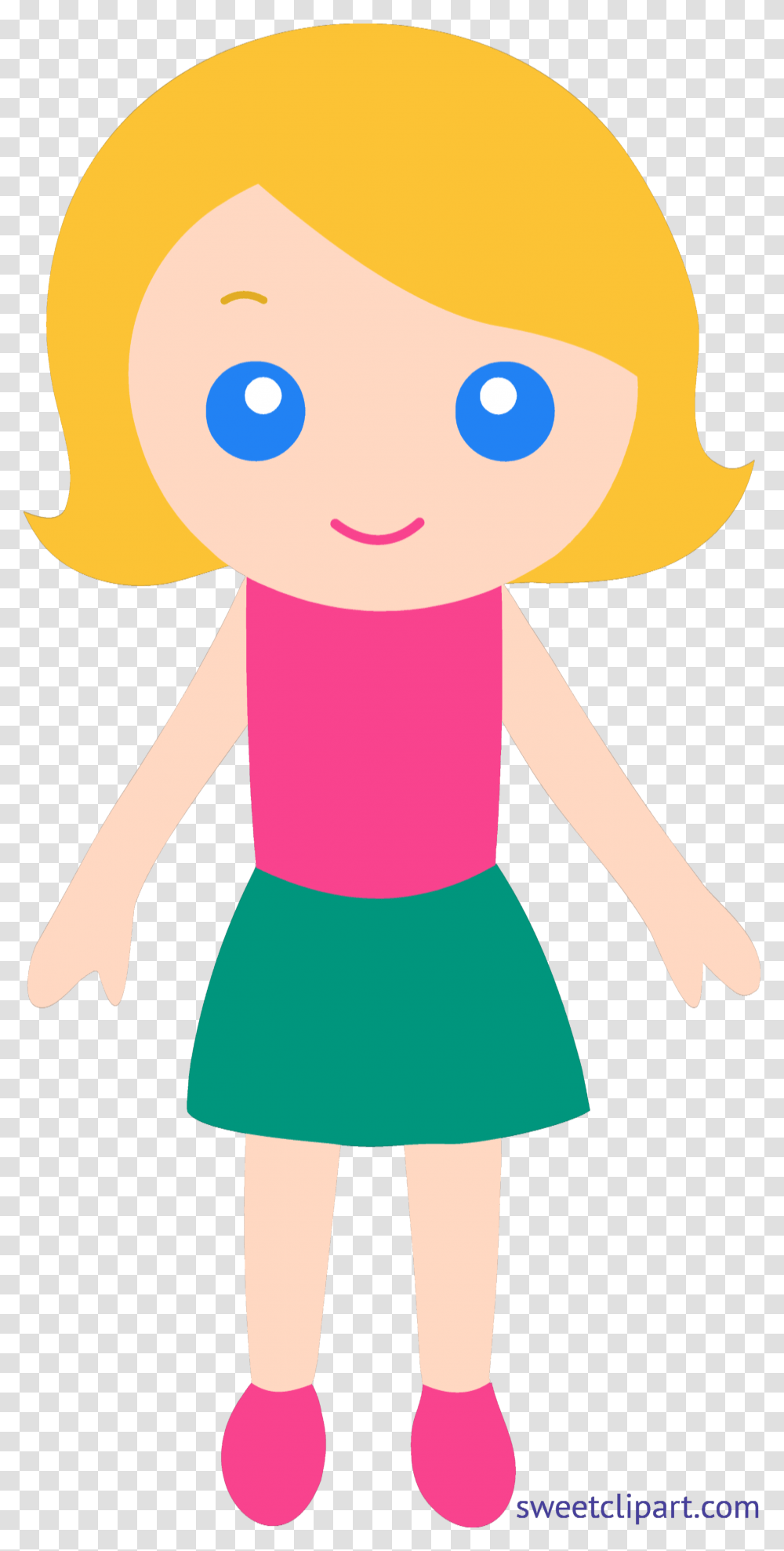 Little Girl Blonde Clip Art, Doll, Toy, Person, Human Transparent Png