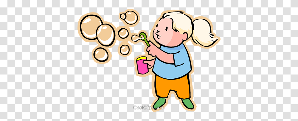 Little Girl Blowing Bubbles Royalty Free Vector Clip Art, Washing, Doodle, Drawing, Shopping Transparent Png