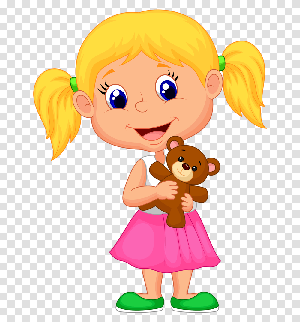 Little Girl Cartoon Cute Cartoon Girl Kids, Female, Doll, Toy, Cupid Transparent Png