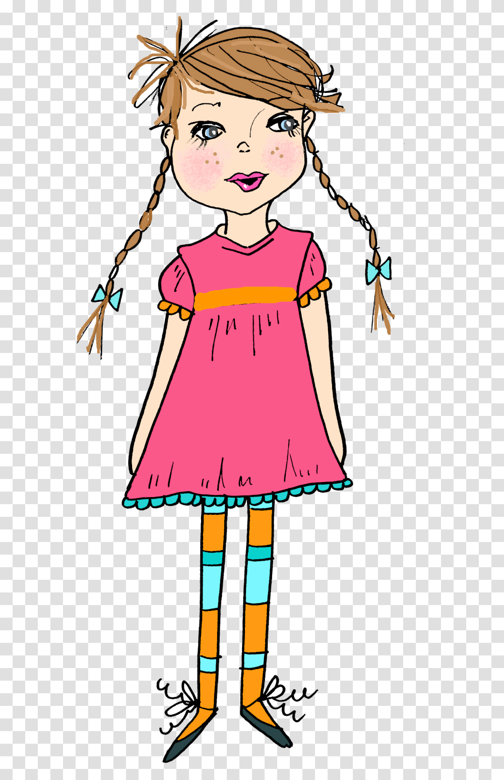 Little Girl Clipart, Dress, Female, Person Transparent Png
