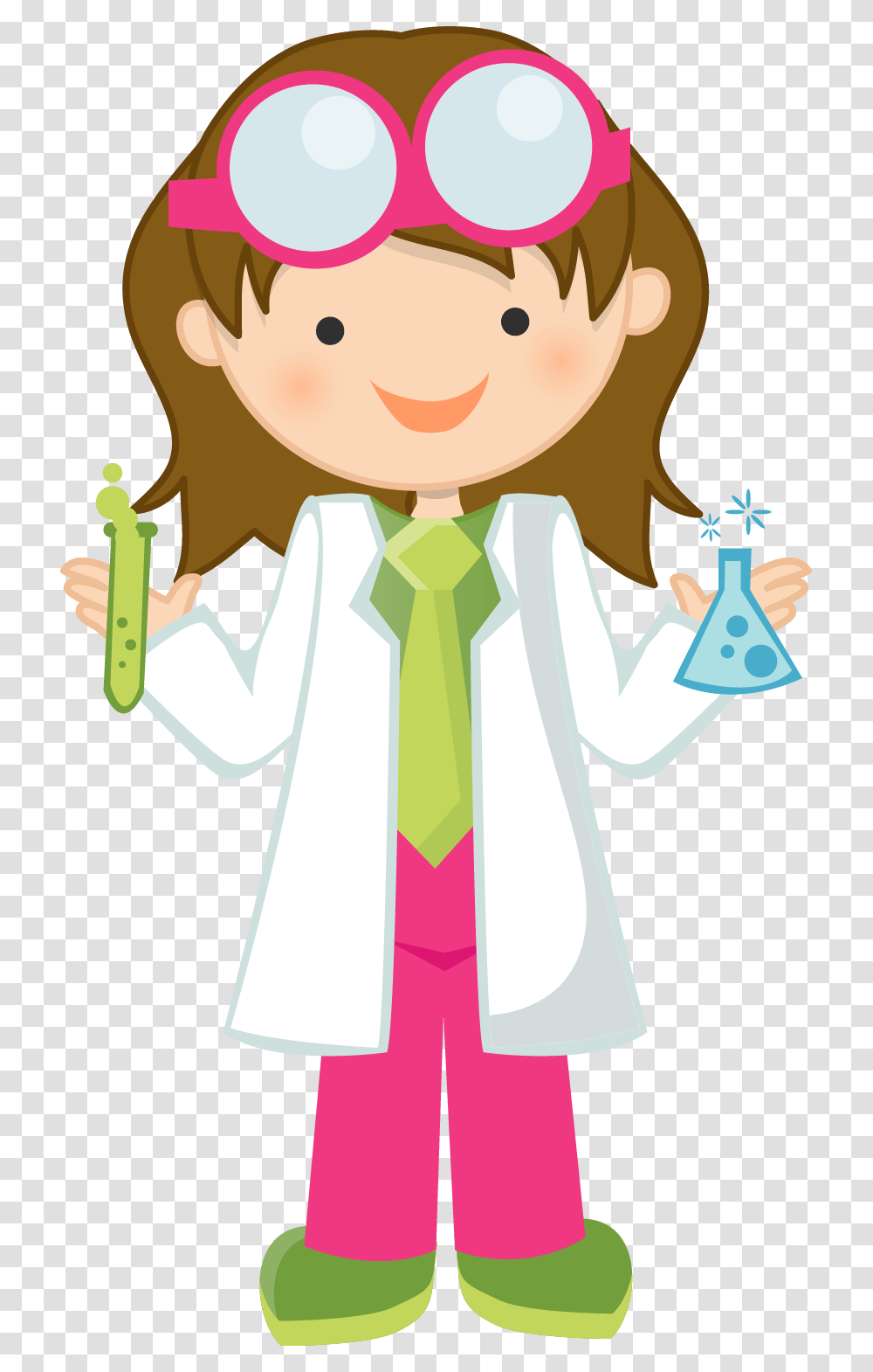 Little Girl Clipart Mad, Toy, Scientist, Doctor Transparent Png