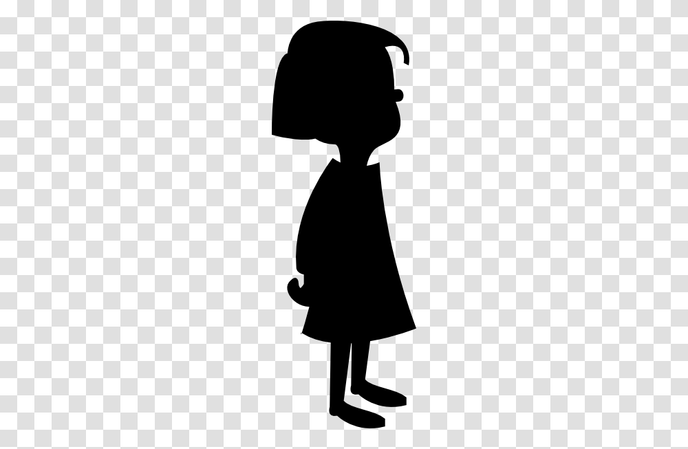 Little Girl Clipart Shadow, Silhouette, Stencil, Person, Human Transparent Png