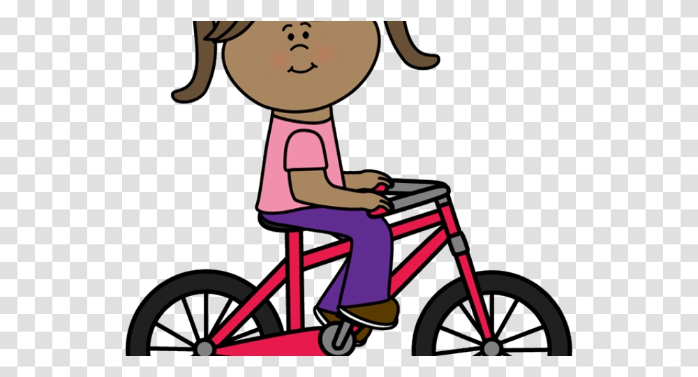 Little Girl Clipart, Wheel, Machine, Bicycle, Vehicle Transparent Png