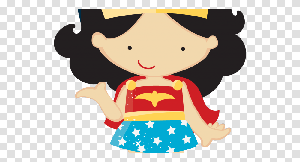 Little Girl Clipart Wonder Woman, Person, Human, Food, Meal Transparent Png