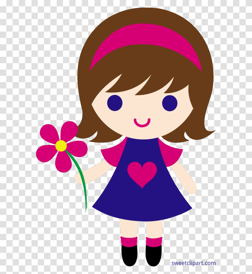 Little Girl Flower Clip Art Good, Person, Elf, Female Transparent Png