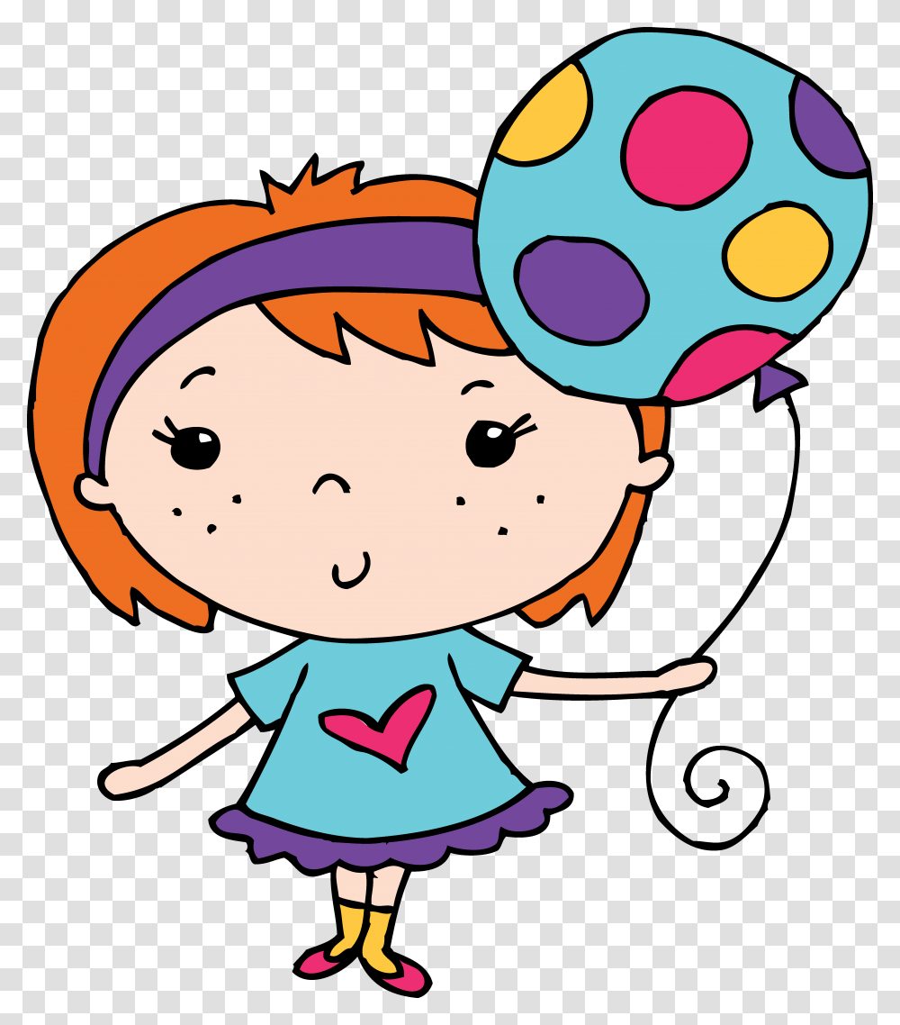 Little Girl Holding A Balloon, Rattle, Elf, Drawing Transparent Png
