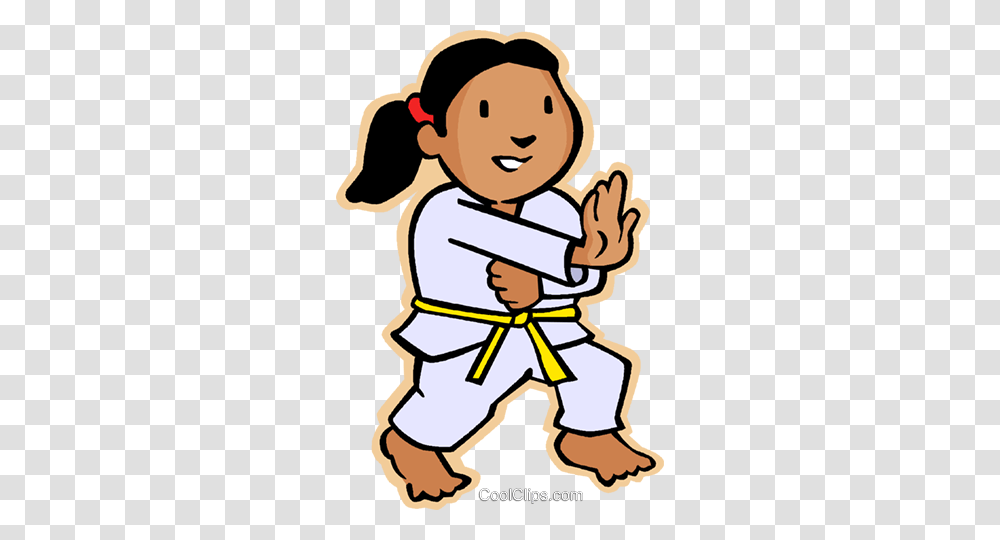 Little Girl In Martial Arts Royalty Free Vector Clip Art, Sport, Sports, Judo, Poster Transparent Png