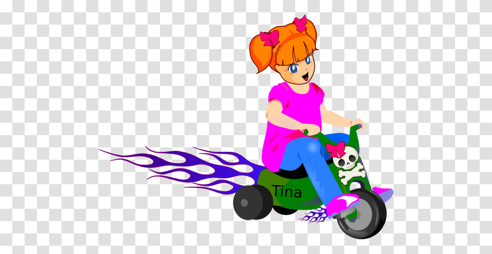 Little Girl On Bike Clip Art, Person, Transportation, Vehicle Transparent Png