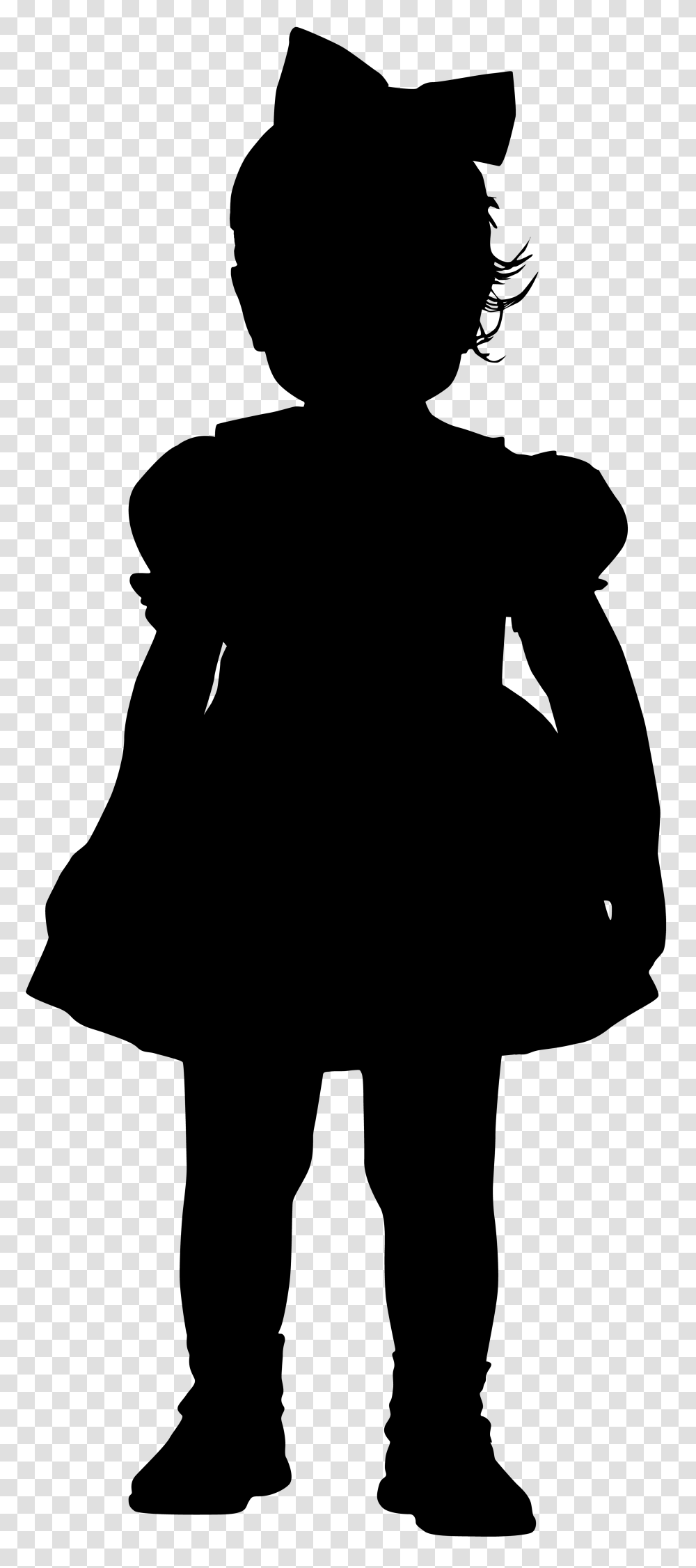 Little Girl Silhouette Clip Art, Gray, World Of Warcraft, Outdoors Transparent Png