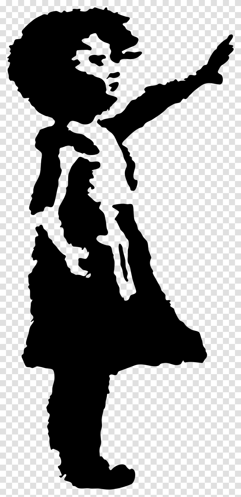 Little Girl Silhouette, Gray, World Of Warcraft Transparent Png