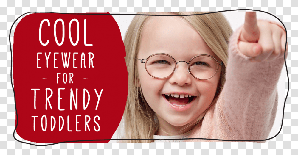Little Girl With Smart Eye Glasses Kinderbril Lindberg, Accessories, Face, Person, Smile Transparent Png