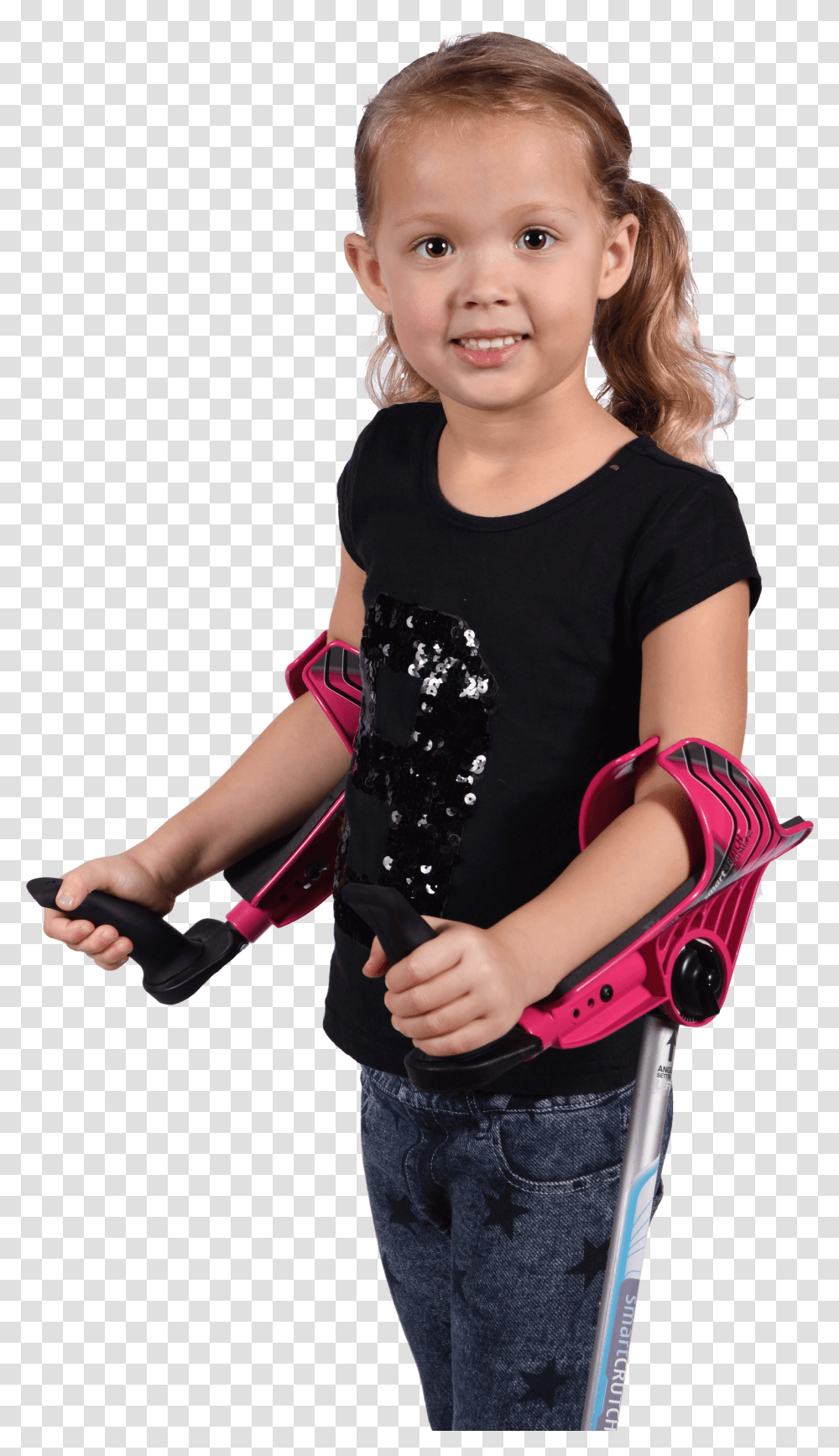 Little Girl With Smartcrutch Girl, Apparel, Person, Human Transparent Png