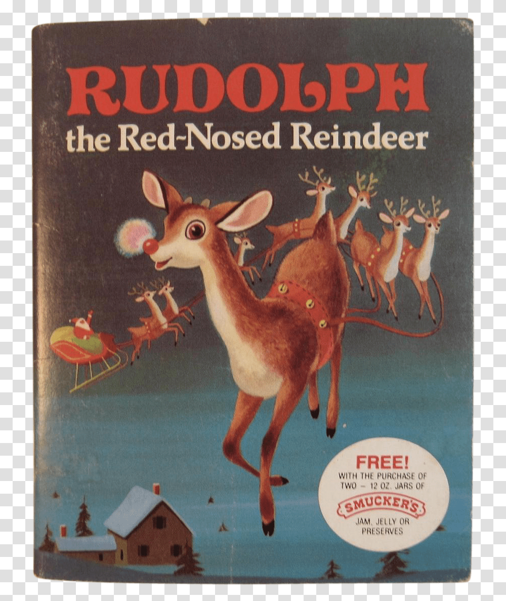 Little Golden Books Rudolph The Red Nosed Reindeer, Antelope, Wildlife, Mammal, Animal Transparent Png