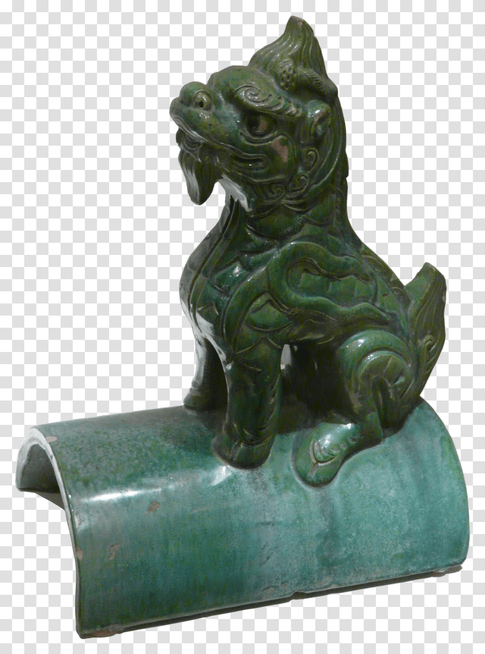 Little Green Dragon Bronze Sculpture Transparent Png