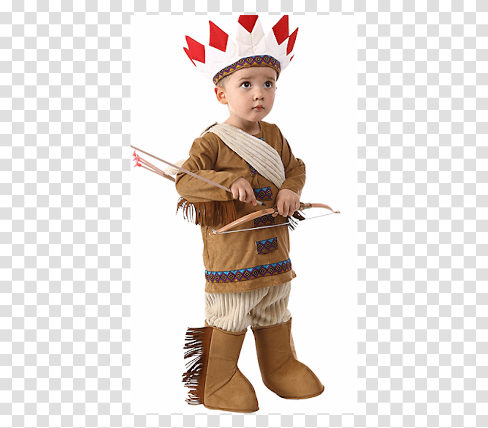 Little Indian Boy Costume, Person, Human, Arrow Transparent Png