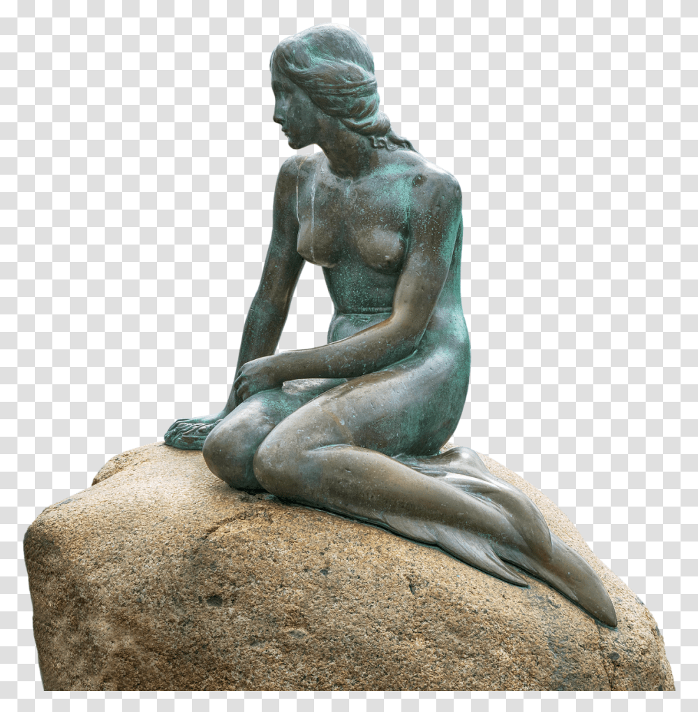 Little Little Mermaid Statue, Sculpture, Figurine, Sleeve Transparent Png