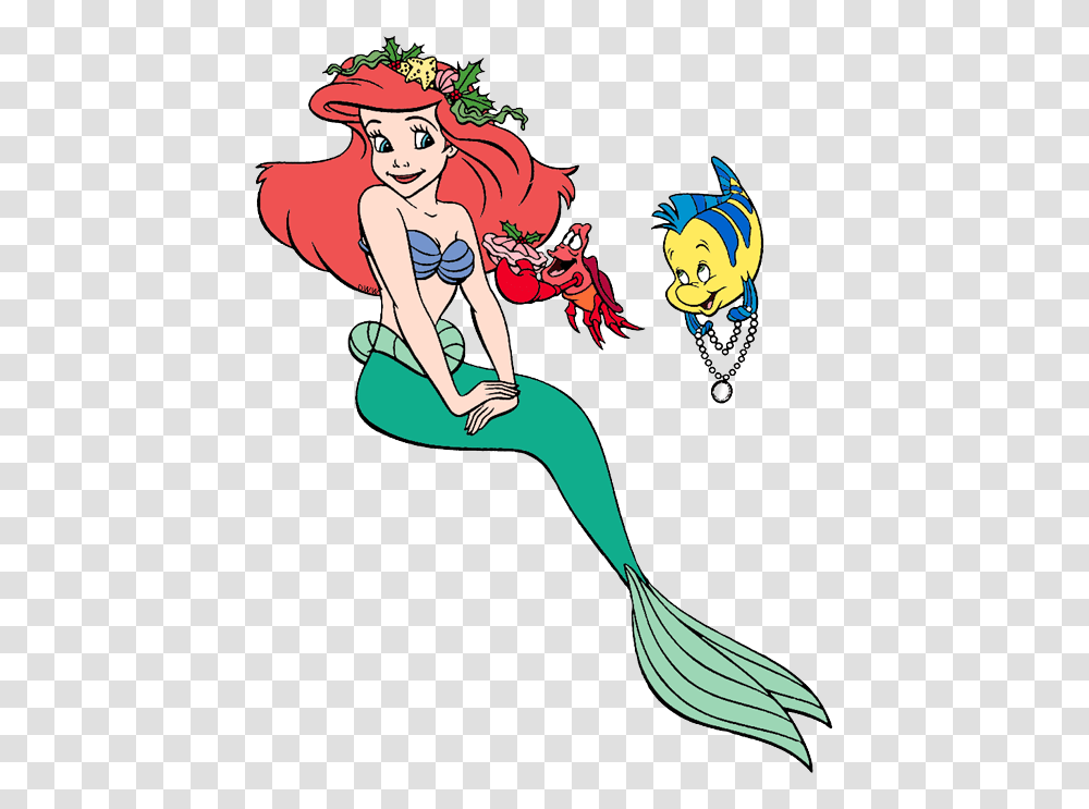 Little Mermaid Ariel And Flounder, Outdoors, Book Transparent Png