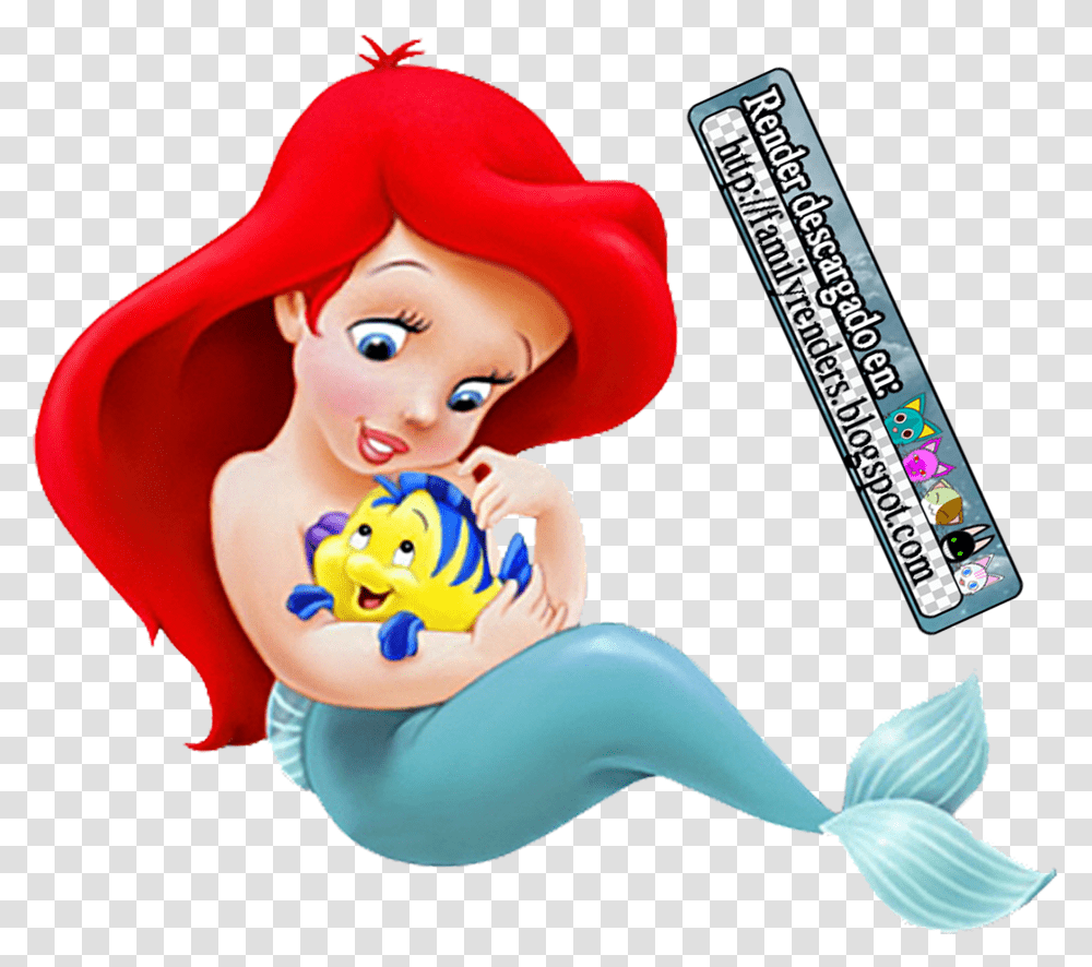 Little Mermaid Baby, Toy, Person, Human, Doll Transparent Png