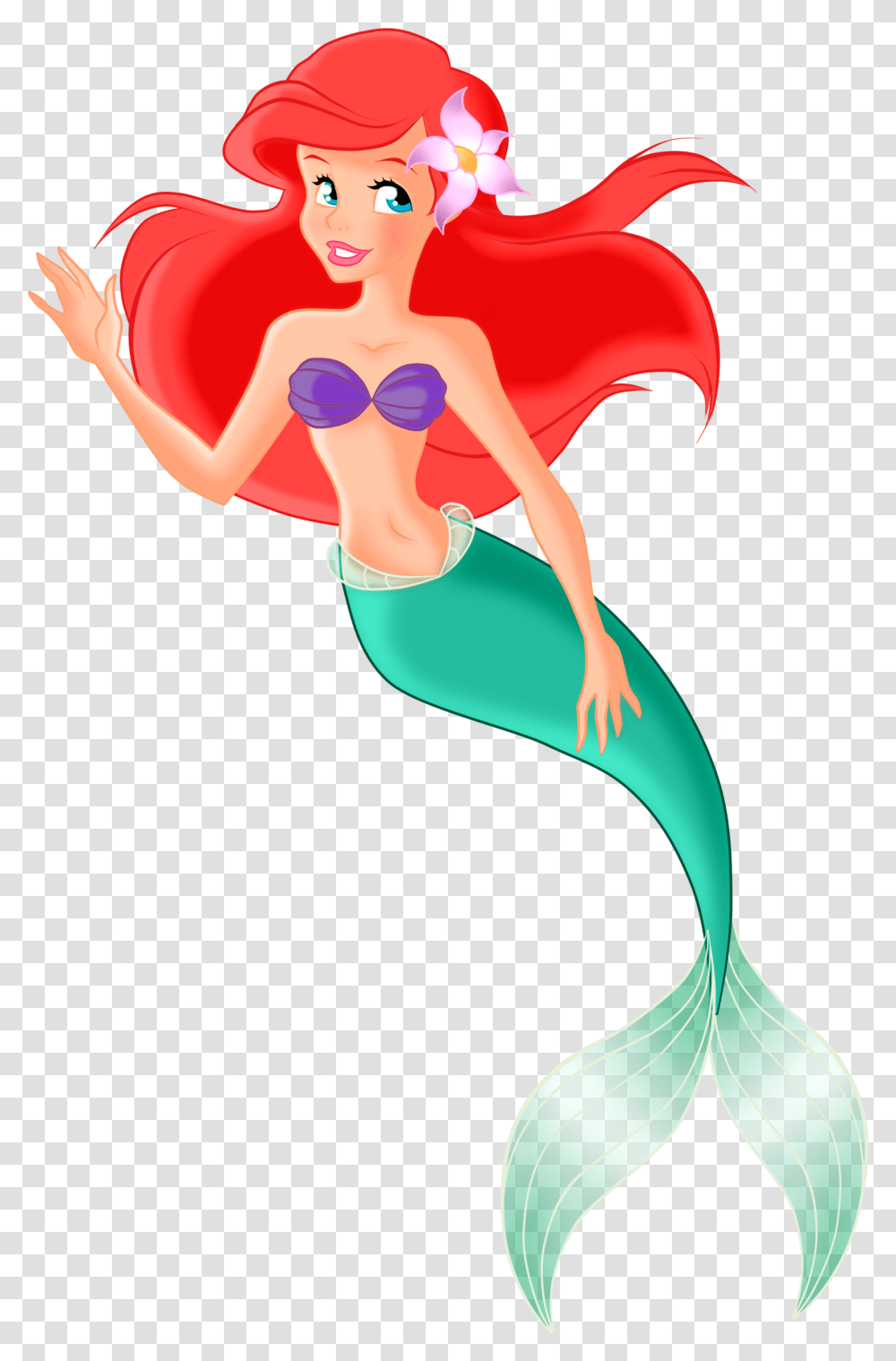 Little Mermaid Clip Art, Person, Female, Swimwear Transparent Png