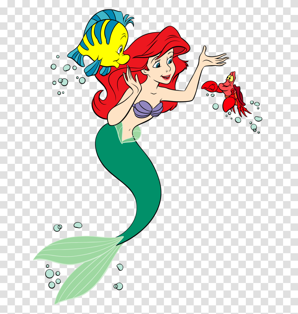 Little Mermaid Clipart, Poster, Book, Floral Design Transparent Png