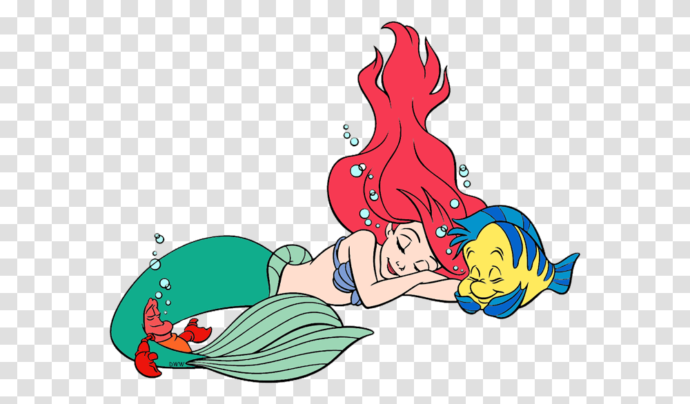 Little Mermaid Flounder Sleep, Fire, Back, Flame, Stomach Transparent Png