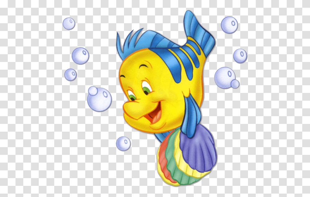 Little Mermaid Flounder, Toy, Bubble Transparent Png