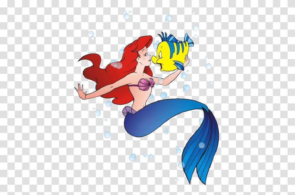 Little Mermaid, Floral Design, Pattern Transparent Png