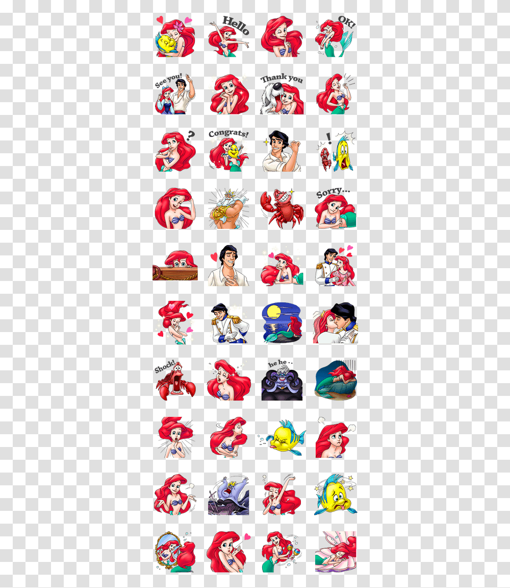 Little Mermaid Line Sticker, Person, Human, Comics, Book Transparent Png