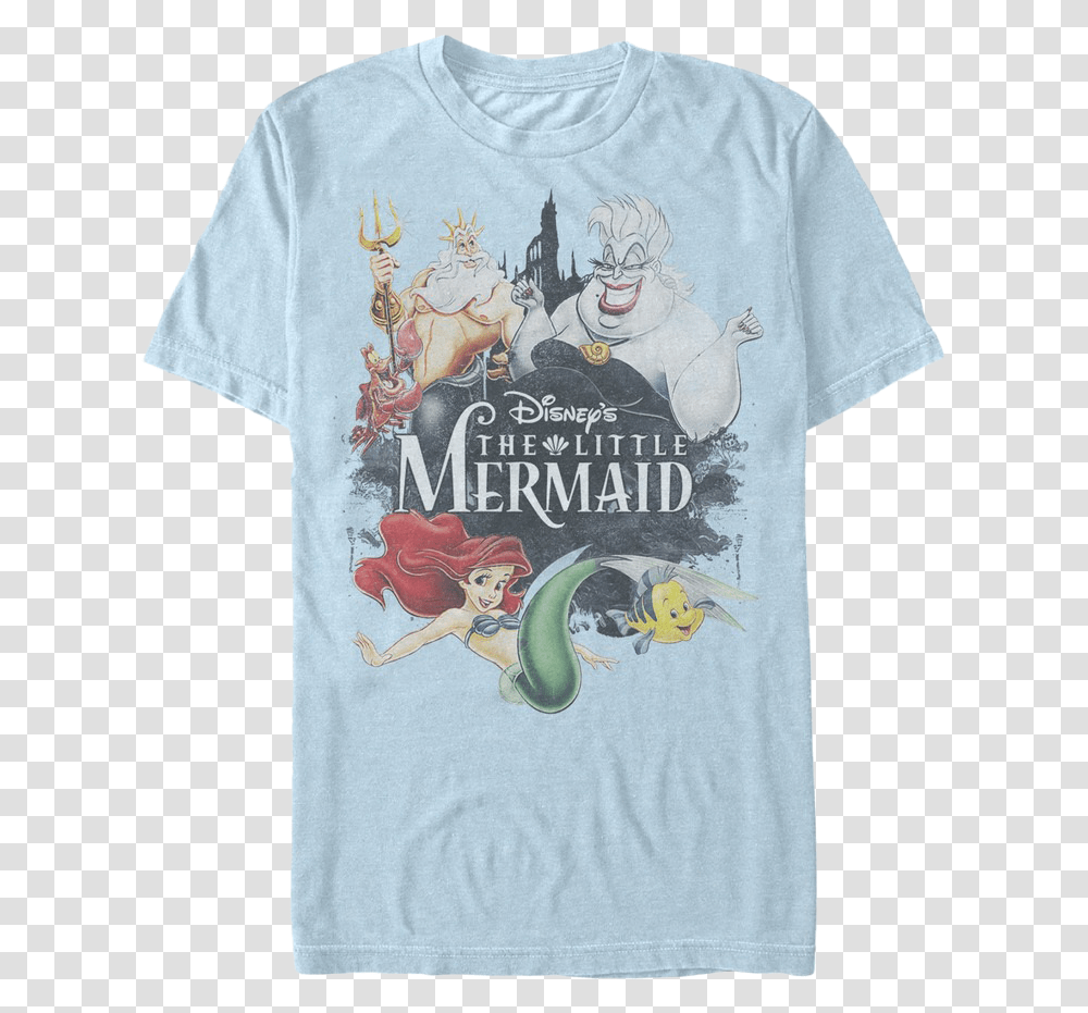 Little Mermaid T Shirt T Shirt The Little Mermaid, Apparel, T-Shirt, Sleeve Transparent Png