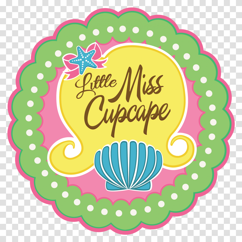 Little Miss Cupcape Logo Sci Fi 3d Renders, Label, Birthday Cake, Dessert Transparent Png