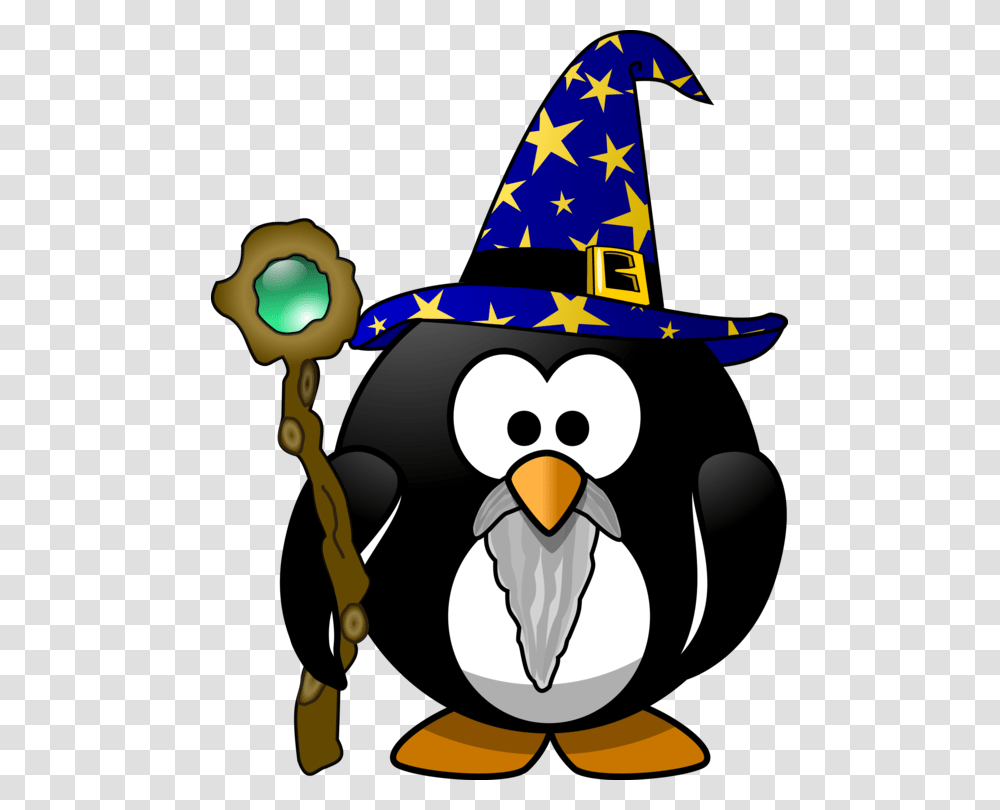 Little Penguin Magician Bird, Apparel, Animal, Hat Transparent Png