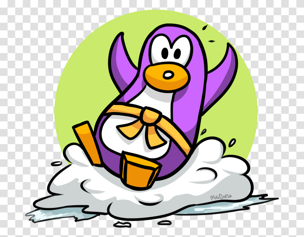 Little Penguin On Snow, Outdoors, Food, Chef, Cream Transparent Png