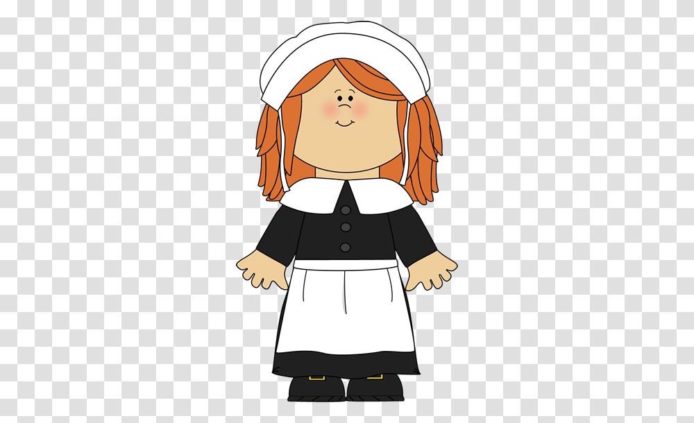 Little Pilgrim Girl The Holidays Thanksgiving Crafts And Recipes, Female, Comics, Book, Manga Transparent Png